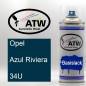 Preview: Opel, Azul Riviera, 34U: 400ml Sprühdose, von ATW Autoteile West.